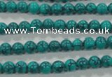 CTU1672 15.5 inches 6mm round synthetic turquoise beads