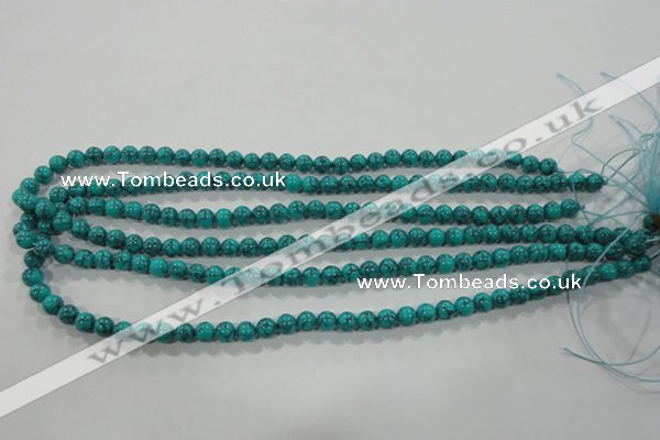 CTU1672 15.5 inches 6mm round synthetic turquoise beads