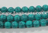 CTU1673 15.5 inches 8mm round synthetic turquoise beads