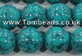 CTU1679 15.5 inches 20mm round synthetic turquoise beads