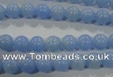 CTU1731 15.5 inches 4mm round synthetic turquoise beads