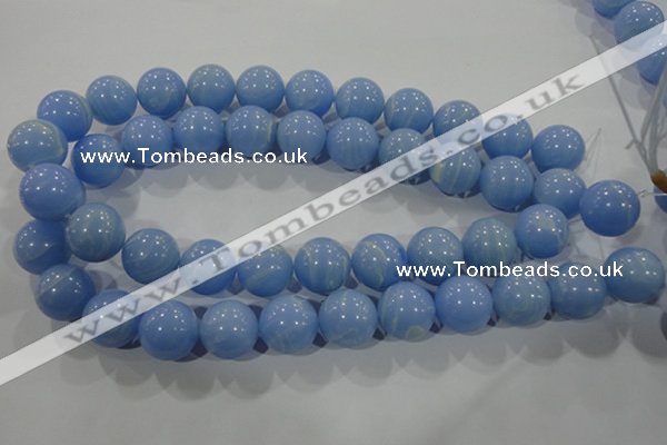 CTU1738 15.5 inches 18mm round synthetic turquoise beads