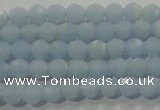 CTU1741 15.5 inches 4mm faceted round synthetic turquoise beads