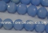 CTU1745 15.5 inches 12mm faceted round synthetic turquoise beads