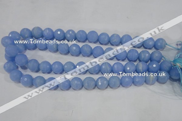 CTU1747 15.5 inches 16mm faceted round synthetic turquoise beads