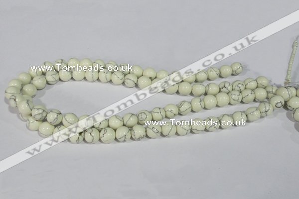 CTU1796 15.5 inches 14mm round synthetic turquoise beads