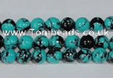 CTU1802 15.5 inches 6mm round synthetic turquoise beads