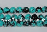 CTU1803 15.5 inches 8mm round synthetic turquoise beads