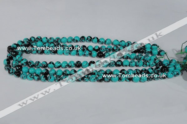 CTU1803 15.5 inches 8mm round synthetic turquoise beads