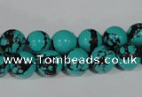 CTU1804 15.5 inches 10mm round synthetic turquoise beads