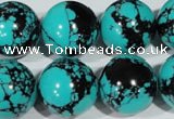 CTU1809 15.5 inches 20mm round synthetic turquoise beads