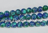 CTU1812 15.5 inches 6mm round synthetic turquoise beads