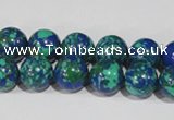 CTU1814 15.5 inches 10mm round synthetic turquoise beads