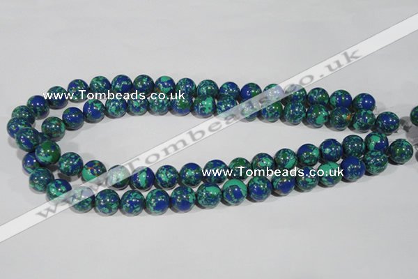 CTU1814 15.5 inches 10mm round synthetic turquoise beads