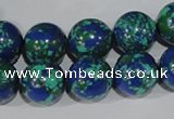 CTU1816 15.5 inches 14mm round synthetic turquoise beads