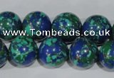 CTU1817 15.5 inches 16mm round synthetic turquoise beads