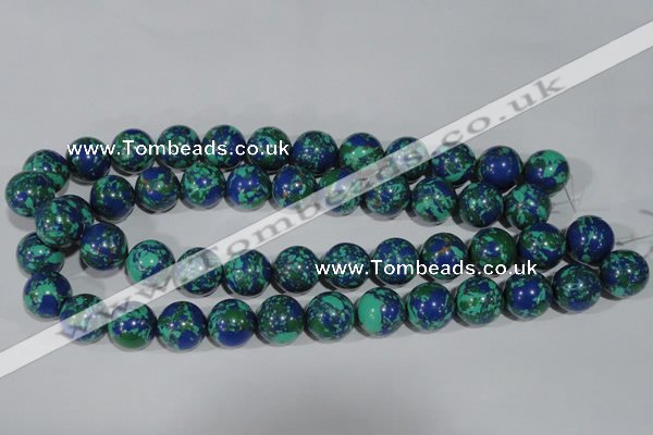 CTU1817 15.5 inches 16mm round synthetic turquoise beads