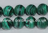 CTU1826 15.5 inches 14mm faceted round synthetic turquoise beads