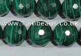 CTU1828 15.5 inches 18mm faceted round synthetic turquoise beads