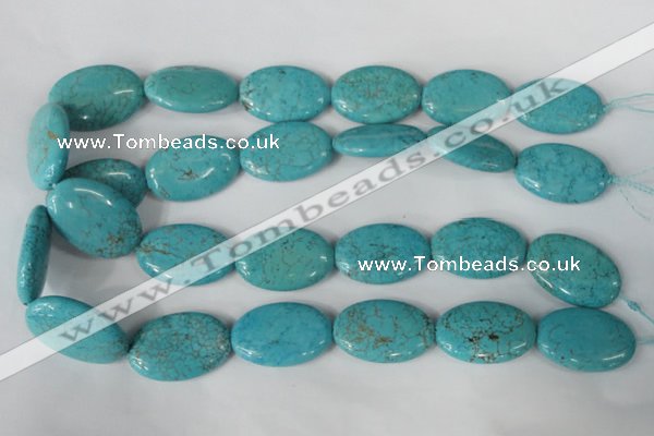 CTU1896 15.5 inches 20*30mm oval imitation turquoise beads