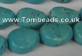 CTU1910 15.5 inches 18*22mm freefrom imitation turquoise beads