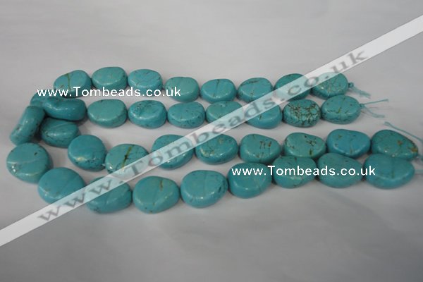 CTU1910 15.5 inches 18*22mm freefrom imitation turquoise beads