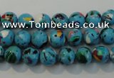 CTU2002 15.5 inches 8mm round synthetic turquoise beads