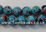 CTU2003 15.5 inches 10mm round synthetic turquoise beads