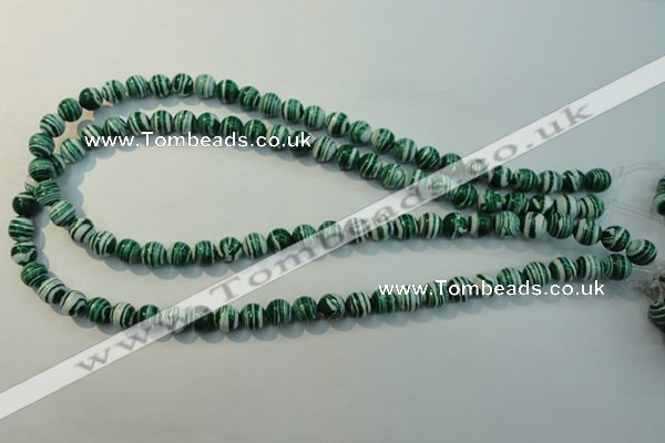 CTU2042 15.5 inches 8mm round synthetic turquoise beads