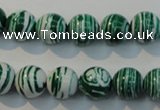 CTU2043 15.5 inches 10mm round synthetic turquoise beads