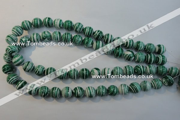 CTU2044 15.5 inches 12mm round synthetic turquoise beads