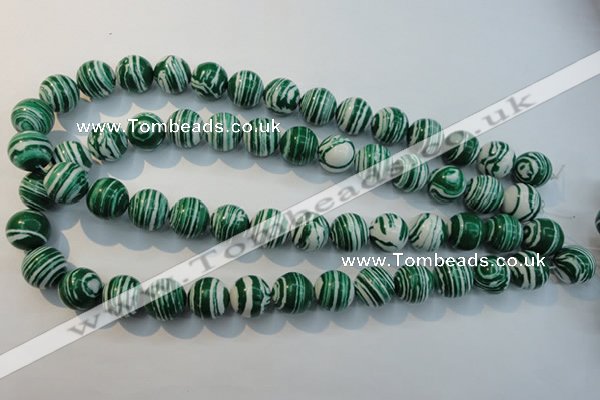 CTU2045 15.5 inches 14mm round synthetic turquoise beads