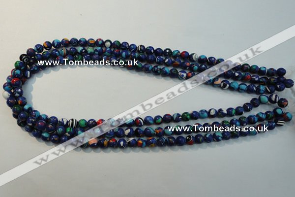 CTU2071 15.5 inches 6mm round synthetic turquoise beads