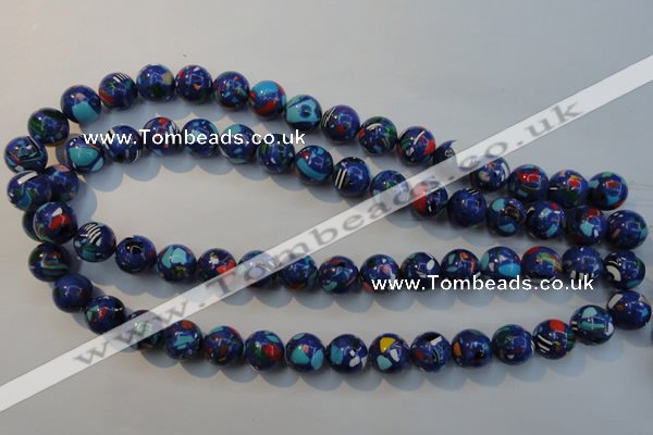 CTU2074 15.5 inches 12mm round synthetic turquoise beads