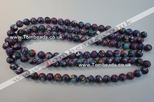 CTU2113 15.5 inches 10mm round synthetic turquoise beads