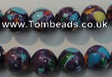 CTU2114 15.5 inches 12mm round synthetic turquoise beads