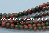 CTU213 16 inches 4mm round imitation turquoise beads wholesale