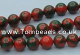 CTU215 16 inches 8mm round imitation turquoise beads wholesale