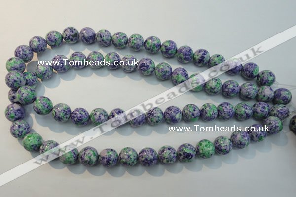 CTU2154 15.5 inches 12mm round synthetic turquoise beads