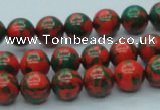 CTU216 16 inches 10mm round imitation turquoise beads wholesale