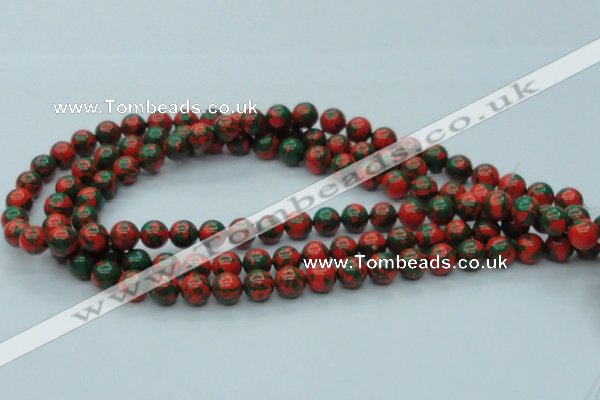 CTU216 16 inches 10mm round imitation turquoise beads wholesale