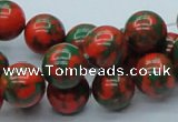 CTU217 16 inches 12mm round imitation turquoise beads wholesale