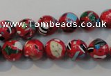 CTU2183 15.5 inches 10mm round synthetic turquoise beads