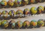 CTU2322 15.5 inches 8mm round synthetic turquoise beads