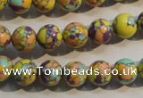 CTU2323 15.5 inches 10mm round synthetic turquoise beads