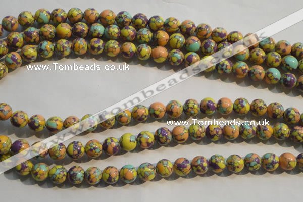 CTU2325 15.5 inches 14mm round synthetic turquoise beads