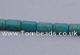 CTU24 15.5 inches 10*15mm rectangle blue turquoise beads Wholesale