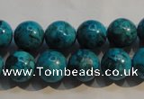 CTU2414 15.5 inches 12mm round synthetic turquoise beads