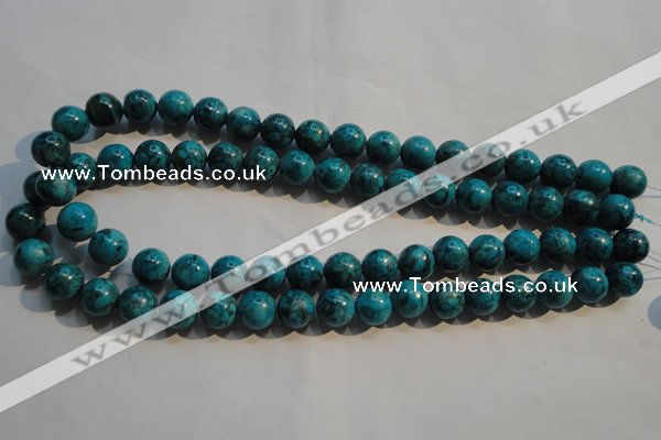 CTU2414 15.5 inches 12mm round synthetic turquoise beads