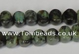 CTU2460 15.5 inches 6*6mm pumpkin African turquoise beads wholesale